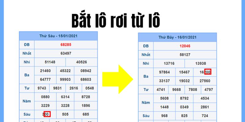 Bắt cầu đẹp dựa vào lô rơi gần nhất